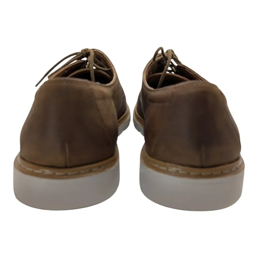 Bostonian Commonwealth Men’s Size 11.5 Brown Faux Leather Oxford Lace Up Shoes